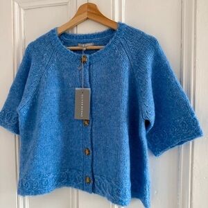 Chic Blue Cardigan Sweater